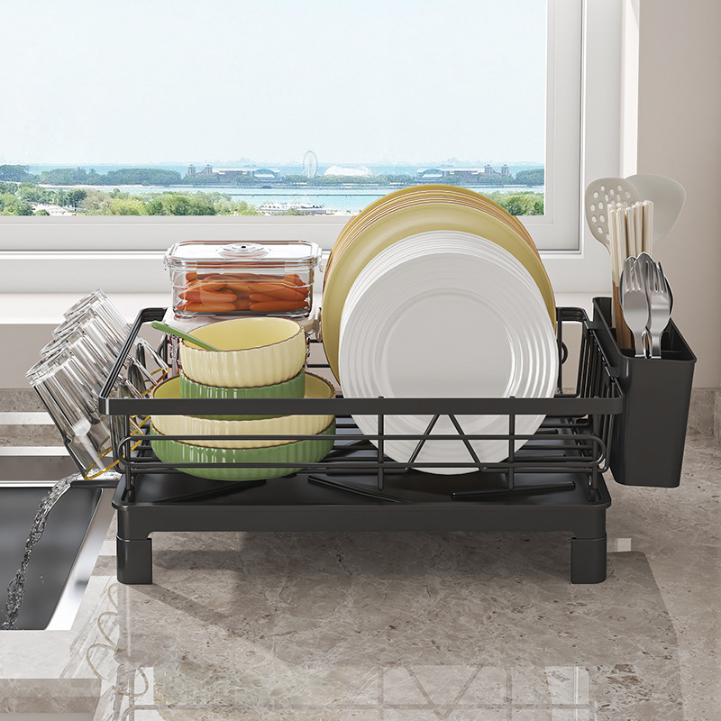 Cocina de drenaje de platos estante de platos estante de platos estante de almacenamiento de platos estante de almacenamiento de platos estante de almacenamiento de platos