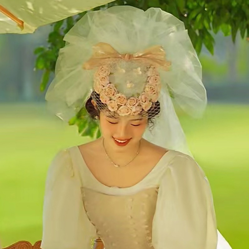 Pink Floral Hat Image 1