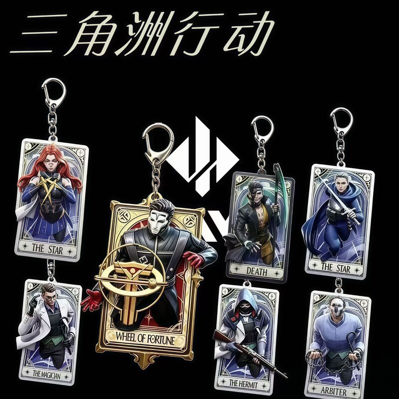 Delta Force Turing Brick Pendant Warden Raven Acrylic Keychain Student Backpack Pendant