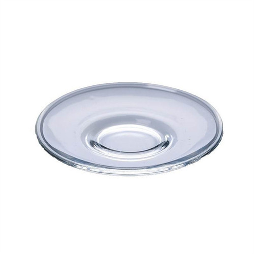 Glass saucer saucer round transparent saucer coffee saucer snack saucer small dish saucer small tea tray heat-resistant manufacturer wholesale