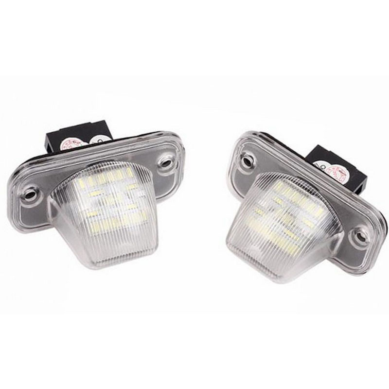 2pcs License Plate Lights 18LED for VW Golf 5Plus Passat Skoda T4 90-03 White Light