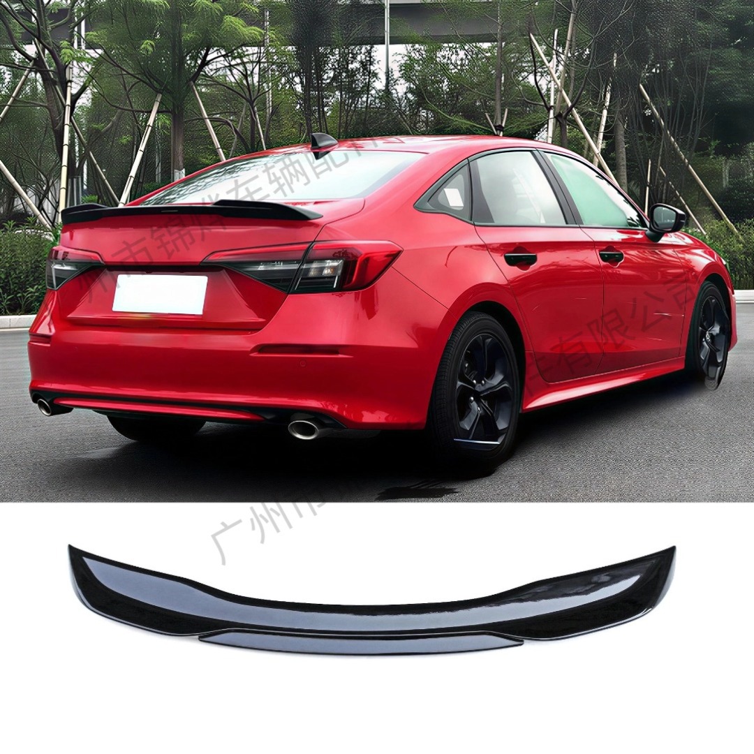 Suitable for 2021-24 Honda Civic Four-Door Sedan 11Th Generation Sports Model, Original High-End Blade-Style Modified Rear Wing