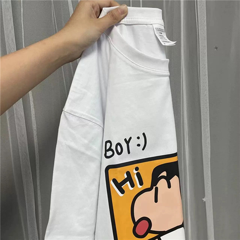 Japanese retro cotton summer cartoon short sleeve T-shirt
