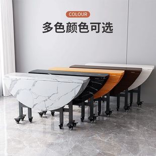 Folding Table Movable Simple Round Table Dining Table Dining Table Household Small Apartment Rural Folding Large Round Table Wholesale