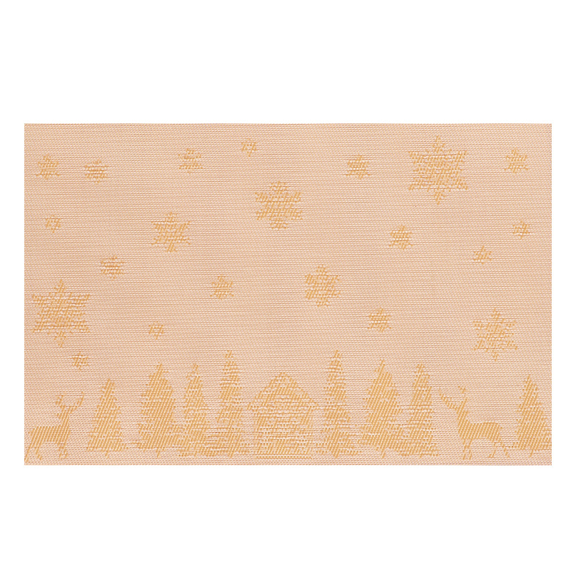 Elementos de almohadilla de Navidad rectangular simple almohadilla de comedor occidental aislante de tazas almohadilla de decoración de platos de comedor caseros de Navidad limitada