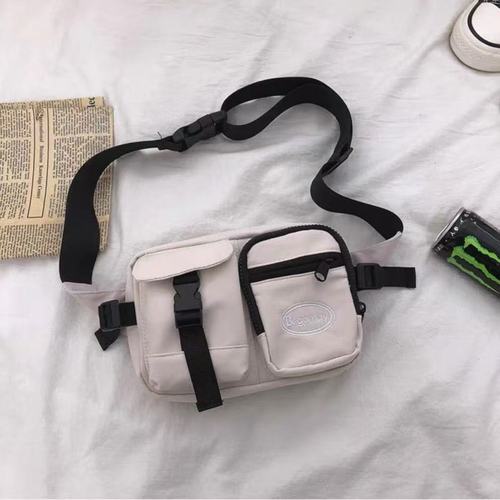 Ins brand sports crossbody bag for men, unisex, single-shoulder, trendy, work-style, chest bag, personalized, waist bag