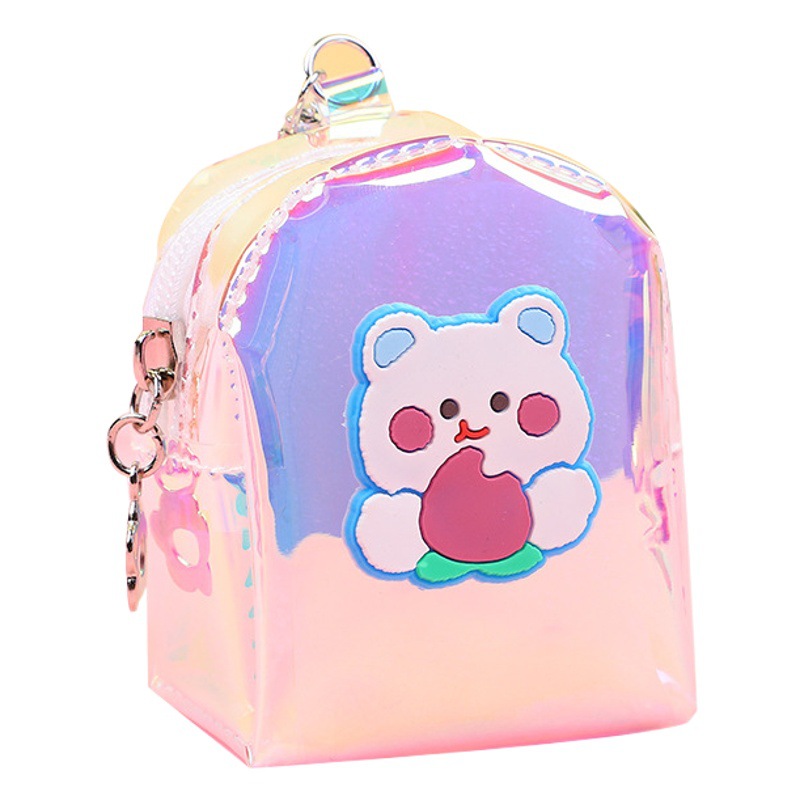 Bolsa para mujer 2025, nueva cartera infantil de gelatina, monedero para estudiantes, monedero portátil mini, cartera pequeña con diseño de dibujos animados.