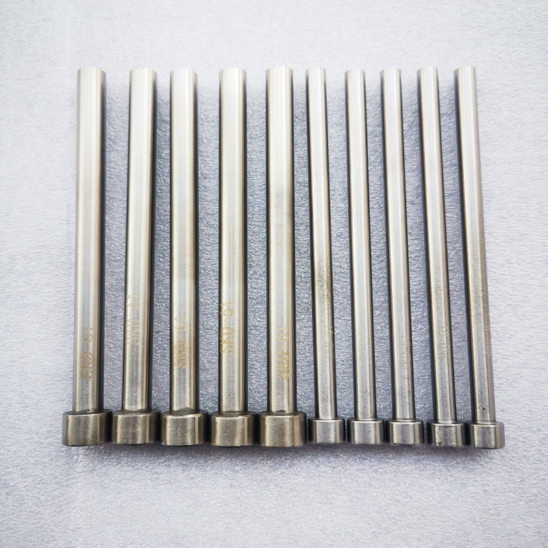 模具顶针 SKD61顶杆 H13全硬顶针  推杆托针 扁顶 氮化D6 D8x300