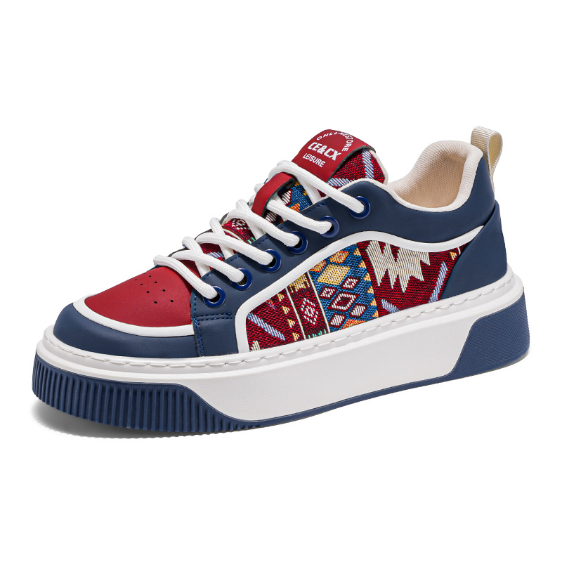Zapatillas de hombre de primavera 2026, nuevo estilo, blancas, con aumento de altura oculto, modernas y versátiles, de suela gruesa, informales. image 6