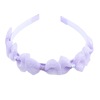 Purple children's hairgrip with bow, cute headband with tassels from pearl