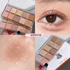 DIKALU Eye shadow, shiny matte nail sequins, 10 colors, earth tones, internet celebrity