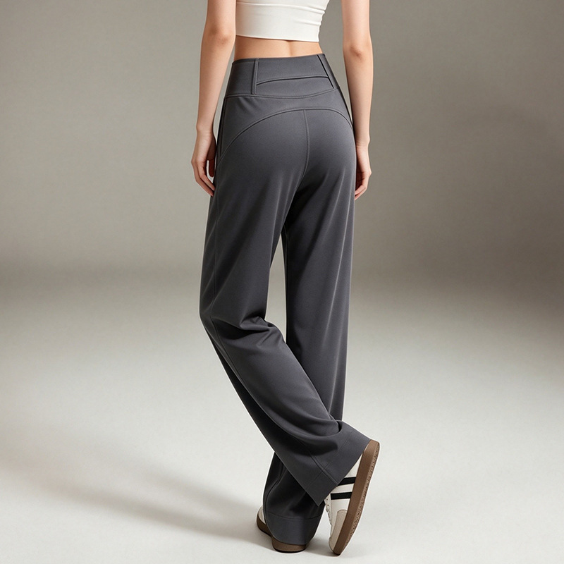 High-waisted, straight-leg yoga pants for women, featuring a flowing, wide-leg design, suitable for running, fitness, everyday wear, and as athletic long pants for autumn High-waisted, straight-leg yoga pants for women, featuring a flowing, wide-leg design, suitable for running, fitness, everyday wear, and as athletic long pants for autumn