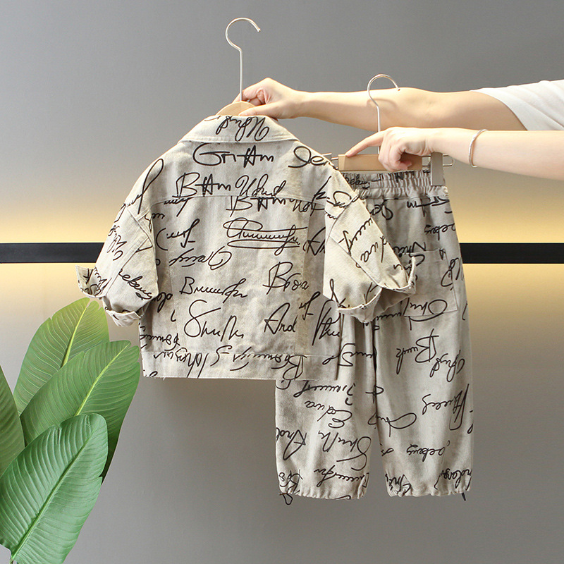 6122 Traje de herramientas de primavera y otoño para niños, ropa de primavera para niños, moda para niños, estilo occidental, primavera guapa y guapa