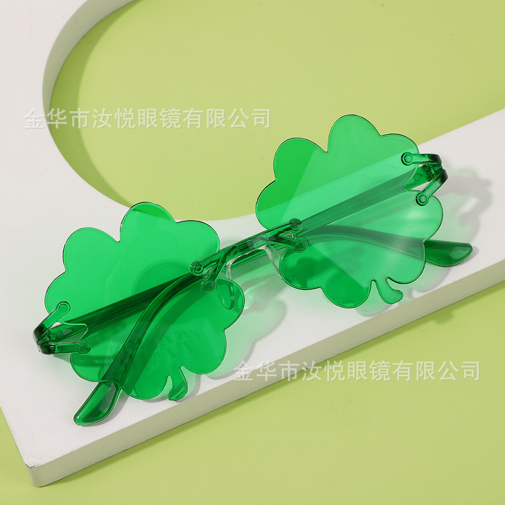 三叶草百叶窗眼镜