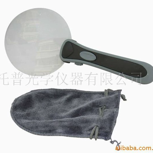 Прямые поставки с фабрики с легким увеличительным стеклом увеличительное стекло ручной с легким увеличительным стеклом