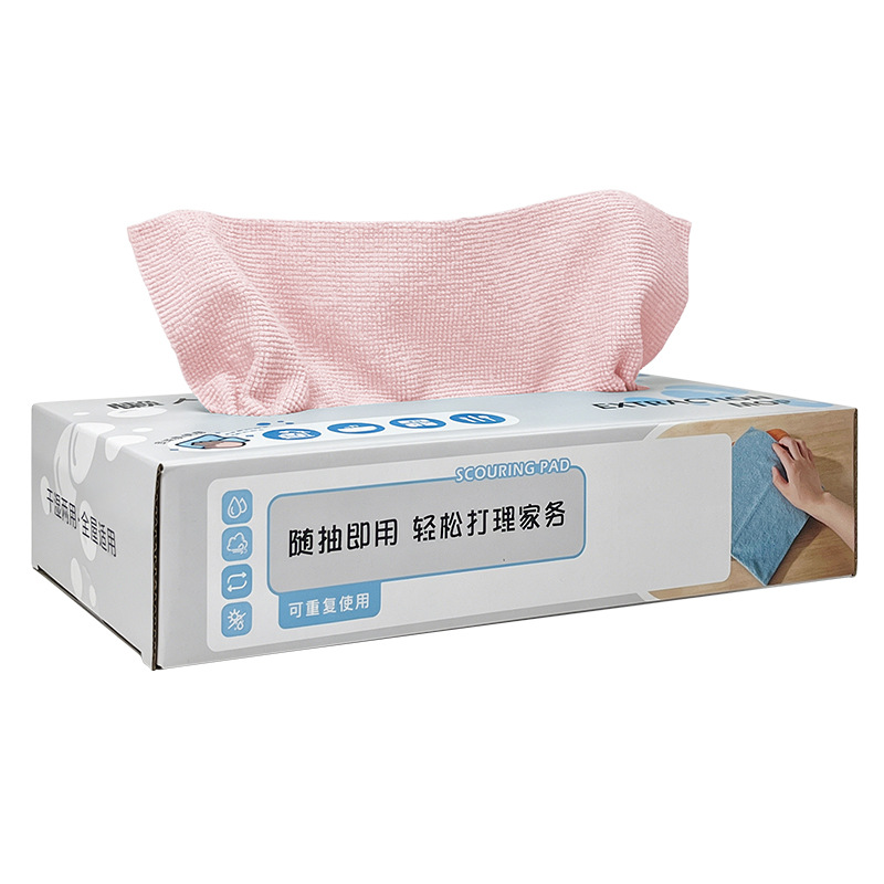 Trapos extraíables para lavar platos Paño de cocina de microfibra absorbente de agua Estropajo desechable Trapos perezosos al por mayor image 58