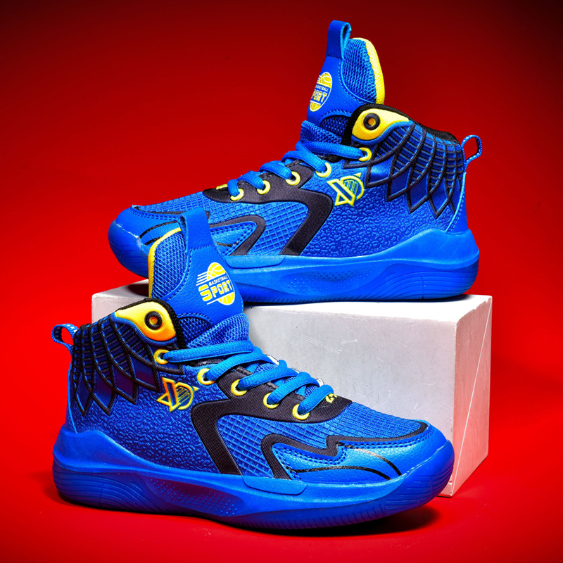 Comode scarpe da basket e corsa per bambini con suola antiscivolo_voghion.com