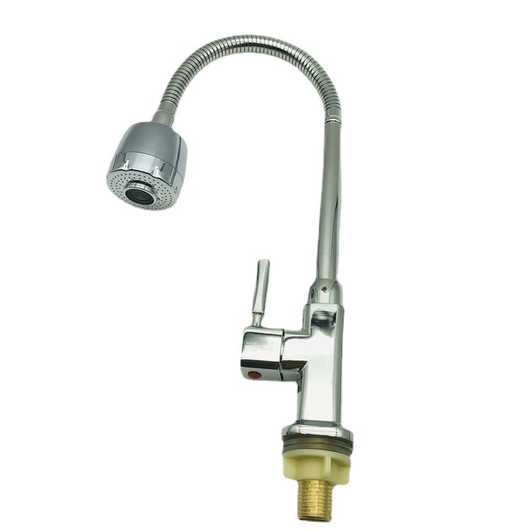 Electroplating frog single cold universal vertical kitchen sink faucet kitchen single cold vertical faucet Electroplating frog single cold universal vertical kitchen sink faucet kitchen single cold vertical faucet