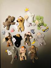 卡通毛绒玩具冰箱贴可爱动物冰箱磁贴创意时尚家居摆件冰箱贴磁贴