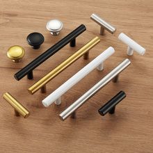 美式不锈钢衣柜门橱柜门拉丝色黑色拉手现代简约抽屉白色金色把手