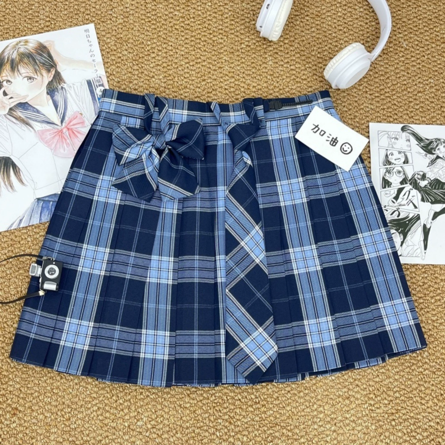 [Сердцебиение сигнала] Православная японская форма JK юбка студенческая юбка юбка с высокой талией юбка весенняя юбка