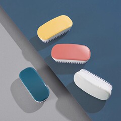 洗濯ブラシ、家庭用シンプルなプラスチック製の小さなブラシ、衣類や靴の掃除ブラシ、ボードブラシ、多機能の柔らかい毛の靴ブラシ
