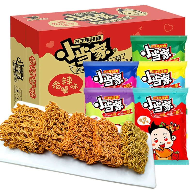 Унифицированная маленькая хрустящая лапша, хрустящая ладонь, сухая лапша быстрого приготовления, хрустящие офисные закуски, закуски и закуски