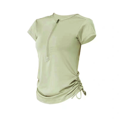 Summer lulu same style yoga wear for women sports running yoga dance T-shirt fitness wear short-sleeved quick-drying top summer