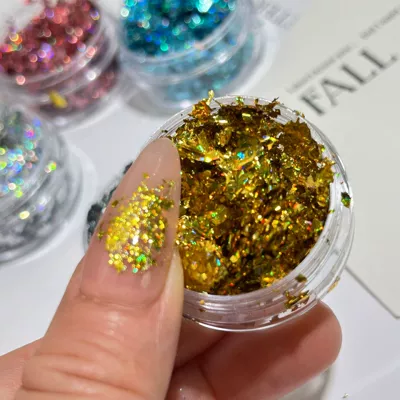 Dırnaq bəzəkləri – Cross-border - laser-gold-1g-canned