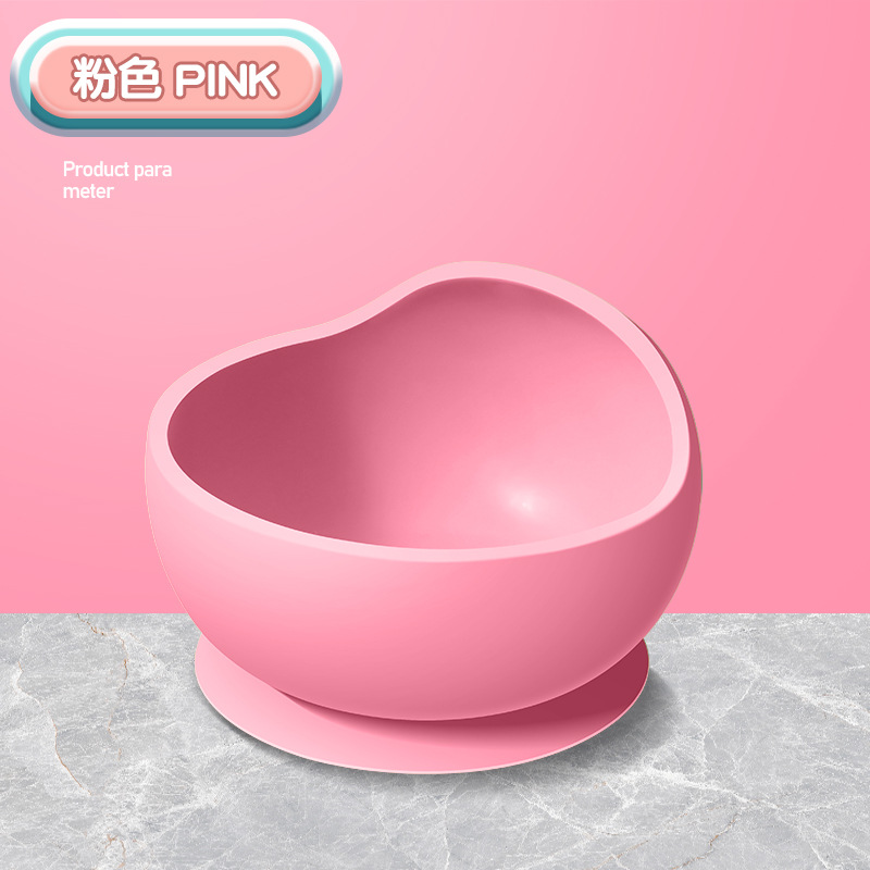 [복숭아가루] 풀 실리콘 흡착컵 그릇