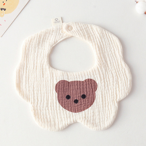 Gauze newborn saliva bag baby bib infant bib cotton saliva towel baby class A pure cotton bib