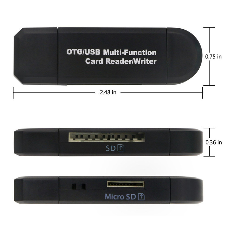 DM-HC28 Computer Android mobile phone tablet universal Micro two-in USB2.0 SD TF card reader