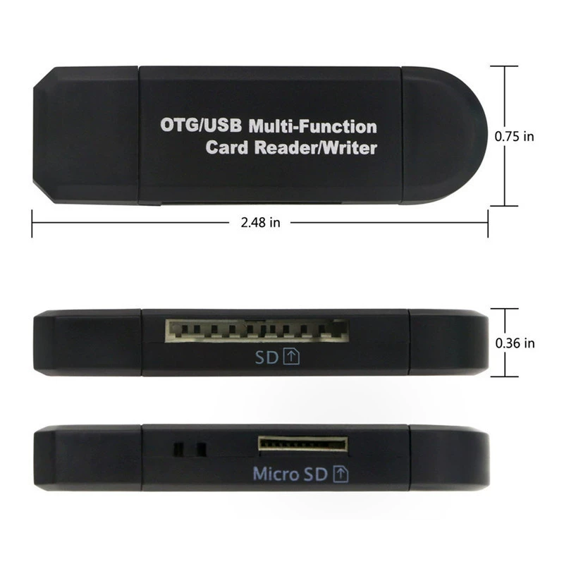 DM-HC28 Computer Android mobile phone tablet universal Micro two-in USB2.0 SD TF card reader