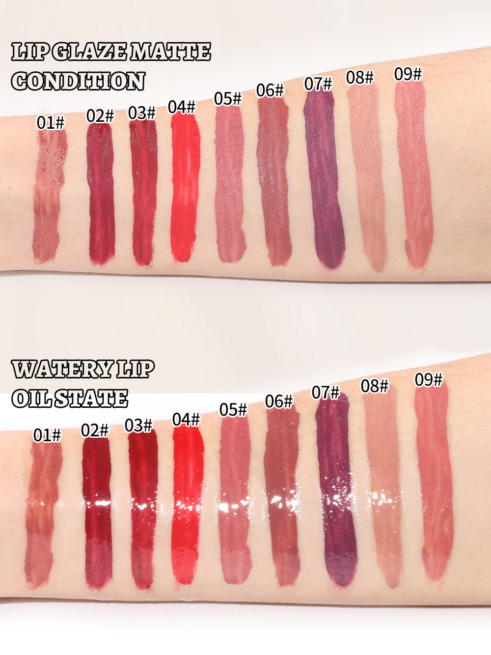 Julystar Beauty's double-head mirror lip gloss is easy to apply and does not fade or stick to a cup of water undefined