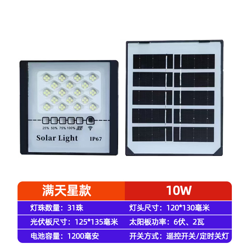 Lámpara de proyección solar de iluminación exterior lámpara de patio superbrillante doméstica led exterior de alta potencia lámpara de calle rural