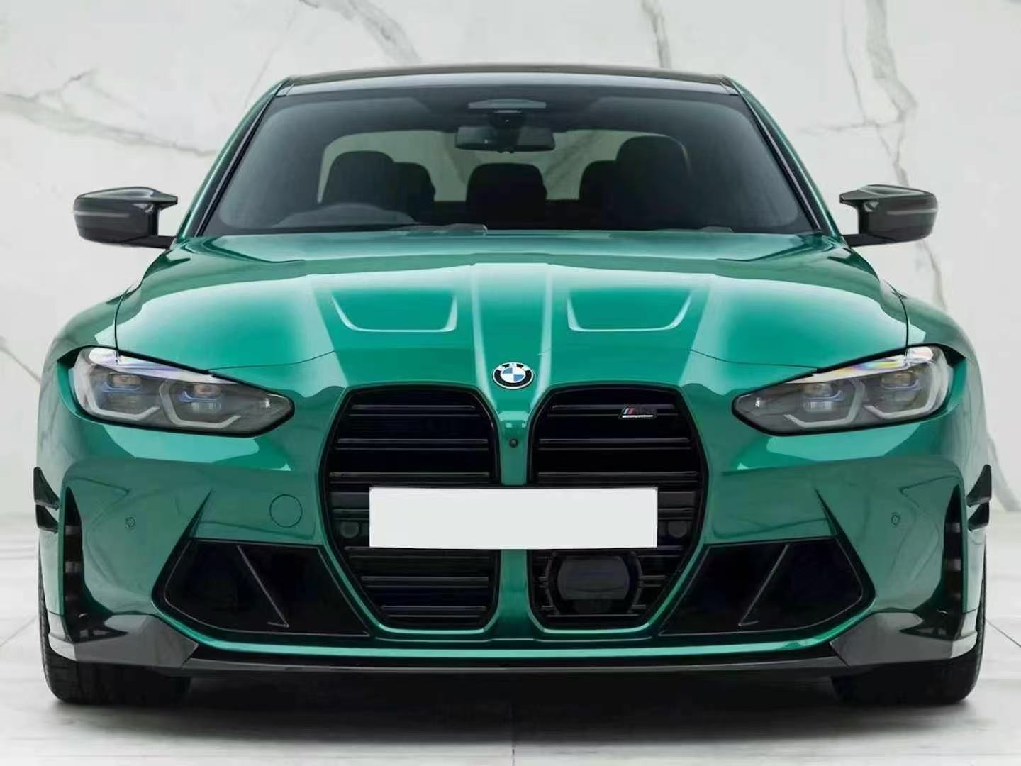 Suitable for Bmw M3G80/M4G82 Upgrade Mp Model Carbon Fiber Fog Light Frame Wet Carbon Dry Carbon