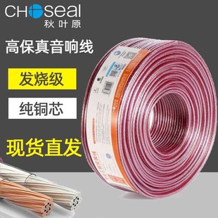 Akihabara Q-2228 Audio Gold and Silver Horn Double Line Speaker Wire Car Modification Professional Fever Grade 100 Core