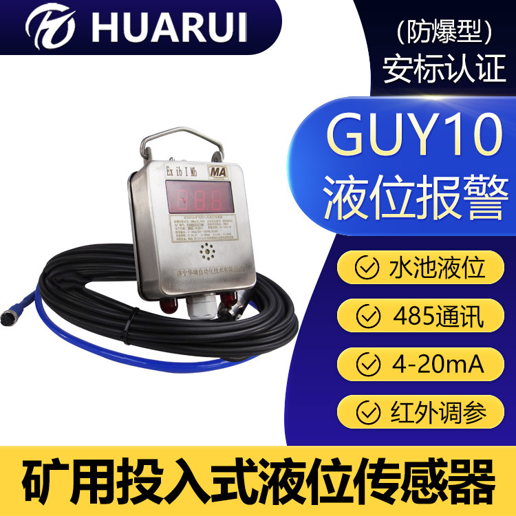 接触测量煤安证投入式液位计4-20mA水位异常告警 GUY10水位传感