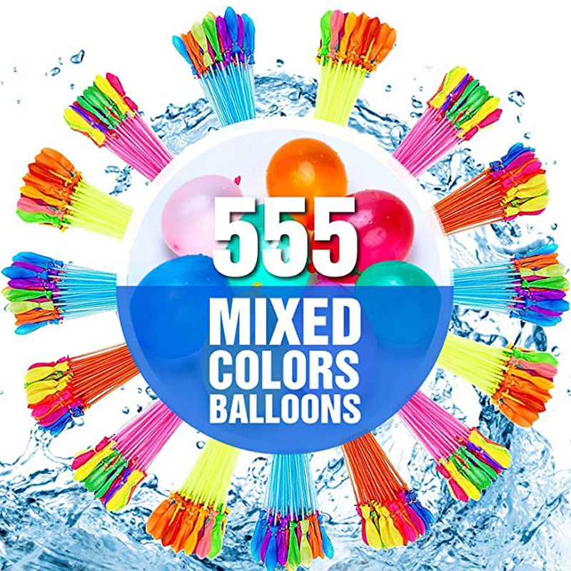 Cross-border Water Balloons for Kids & Adults: Quick-Fill Solid-Color Water Balloons — Perfect for Water Fight Toy and Water Bomb Set