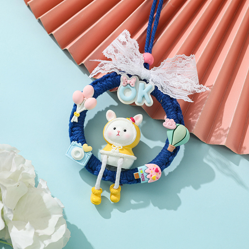 Ping An Fu Hand Embroidery Diy Material Package Ping An Fu Keychain Self-embroidery Pendant Su Embroidery Gift Car Hanging