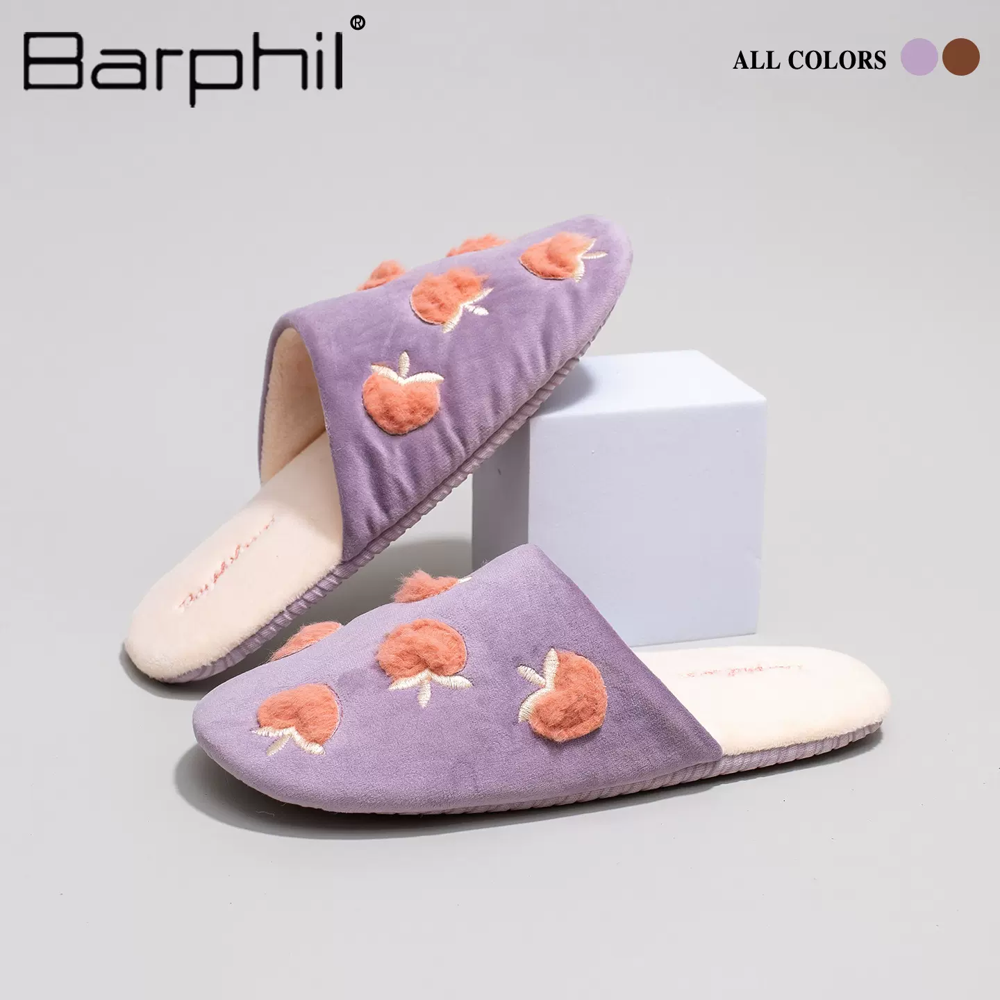 冬季女款棉拖鞋外穿室内厚底加绒防滑家居女可爱保暖包头毛毛拖