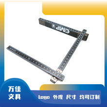 黑色折叠木尺 侧面UV彩色 2025年新品木尺 口袋木尺 父亲节礼品尺
