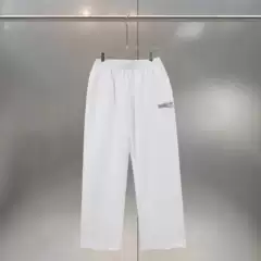 Cross-Border Foreign Trade Wholesale B Brand Paris Cola Embroidery High Street Trendy Loose Casual Long Pants Unisex Popular Style