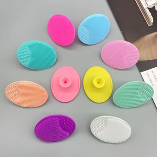 Manual small size Silicone Facial Brush Beauty Brush Face Cleaning Brush Silicone Baby Shampoo Brush Cleanser Makeup Brush