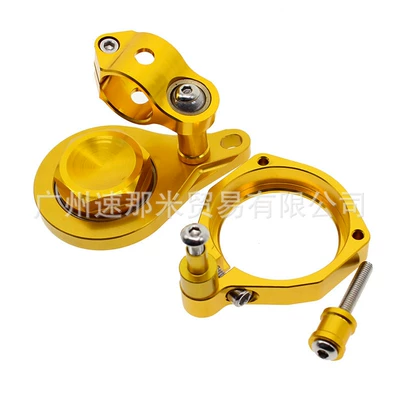Applicable to BMW S1000 2010-2011 modified titanium size directional damping buffer anti-swing head accessories (Motorcycle Safety Supplies) - -gold