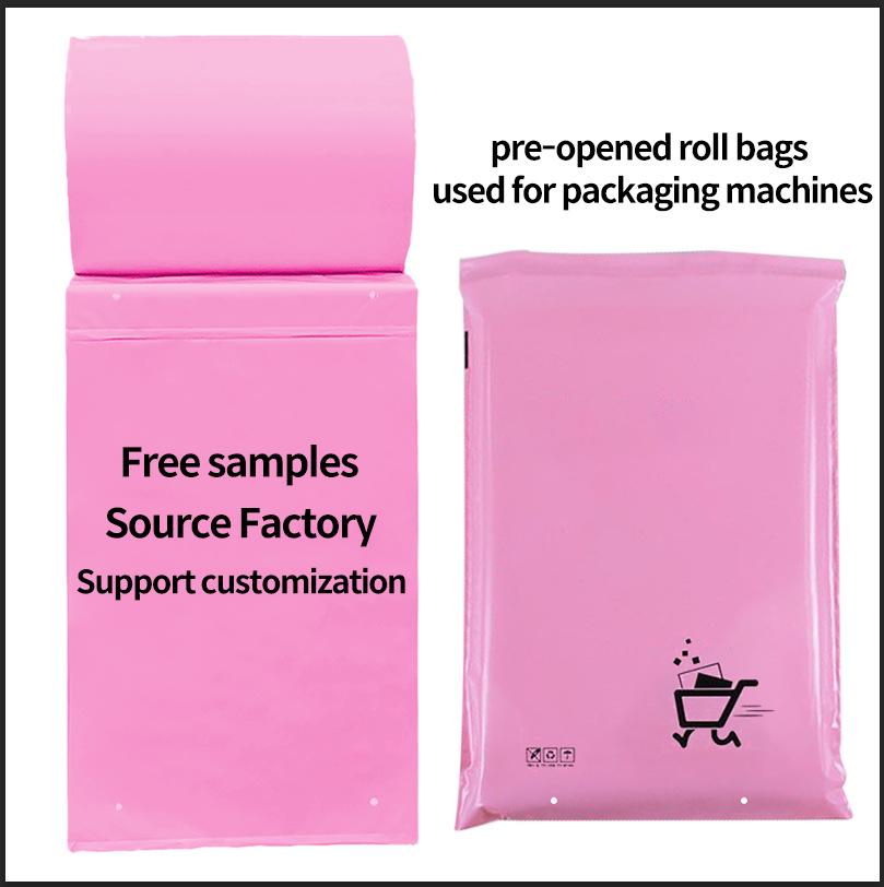 Wholesale Single Side Pre-open Flat Poly Auto Bags On Rolls