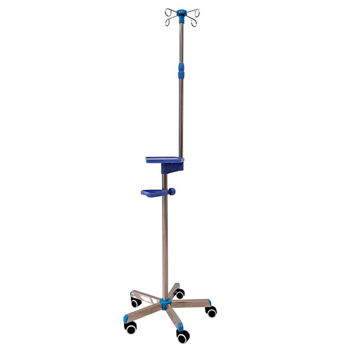 Infusion Stand IV Pole Hospital Stainless Steel Infusion Stand Outpatient Home Telescopic Adjustable Mobile Saline Drip Stand