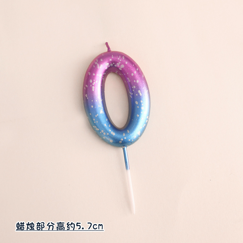 银河渐变紫蓝蜡烛0