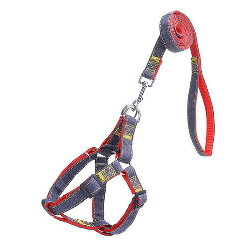 Pet Leash Cowboy Harness Dog Collar Set Leash Pet Supply