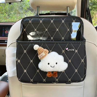 storage rack car tissue box — Car storage bag/box - left-draw-hat-cloud-black-multifunctional-tissue-storage-bag-free-waterproof-bucket-no-specifications